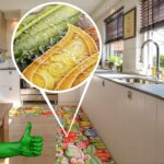 Küchenläufer waschbar Textil + PVC Küchenteppich rutschfest Sprinty Tun Mehrfarbig 50cm Breit