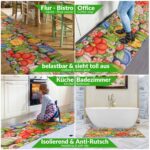 Küchenläufer waschbar Textil + PVC Küchenteppich rutschfest Sprinty Tun Mehrfarbig 50cm Breit