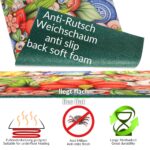 Küchenläufer waschbar Textil + PVC Küchenteppich rutschfest Sprinty Tun Mehrfarbig 50cm Breit