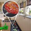 Küchenläufer waschbar Textil + PVC Küchenteppich rutschfest Sprinty Pub Mehrfarbig 50cm Breit