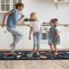 Küchenläufer waschbar Textil + PVC Küchenteppich rutschfest Sprinty Pub Mehrfarbig 50cm Breit – 100x52cm