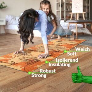 Küchenläufer waschbar Küchenteppich rutschfest Sprinty Abenteuer Braun 52cm Breite