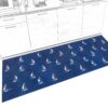 Küchenläufer waschbar Küchenteppich rutschfest Sprinty Maritim Blau 52cm Breite