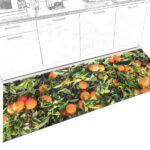 Küchenläufer waschbar Küchenteppich rutschfest Sprinty Orangen 52cm Breite