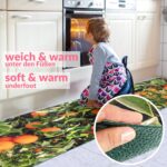 Küchenläufer waschbar Küchenteppich rutschfest Sprinty Orangen 52cm Breite
