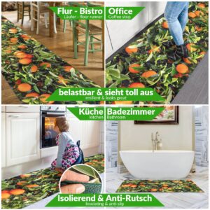 Küchenläufer waschbar Küchenteppich rutschfest Sprinty Orangen 52cm Breite