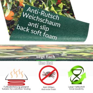 Küchenläufer waschbar Küchenteppich rutschfest Sprinty Orangen 52cm Breite