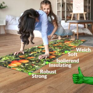 Küchenläufer waschbar Küchenteppich rutschfest Sprinty Orangen 52cm Breite