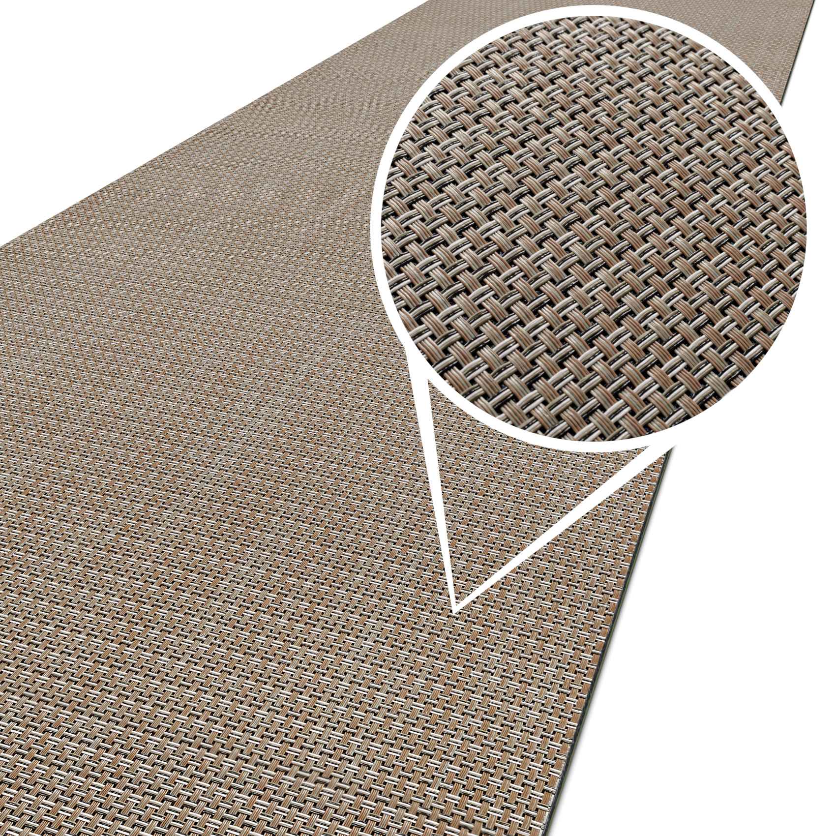 In- Outdoor Teppich Läufer Rattan TATAMI mehrfarbig 50 / 67 / 100 cm Breit