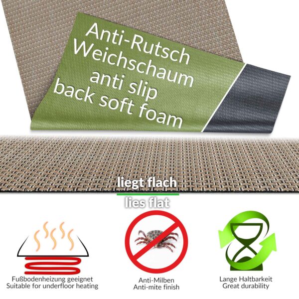In- Outdoor Teppich Läufer Rattan TATAMI Merhfarbig 50/ 67/ 100 cm Breit