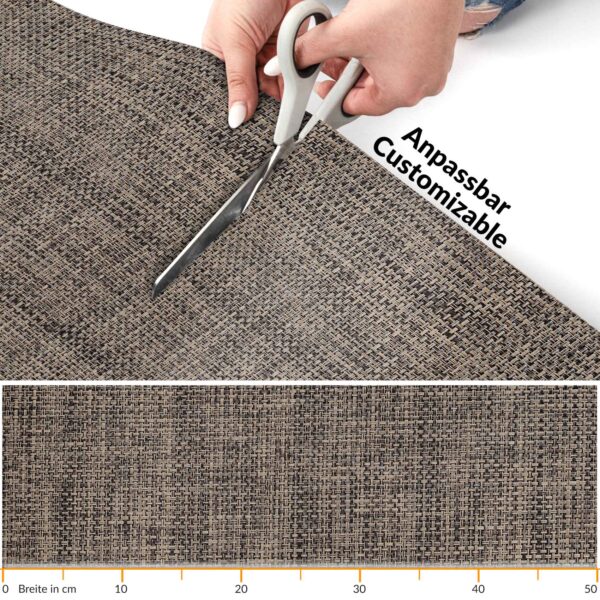 In- Outdoor Teppich Läufer Rattan TATAMI Merhfarbig 50/ 67/ 100 cm Breit