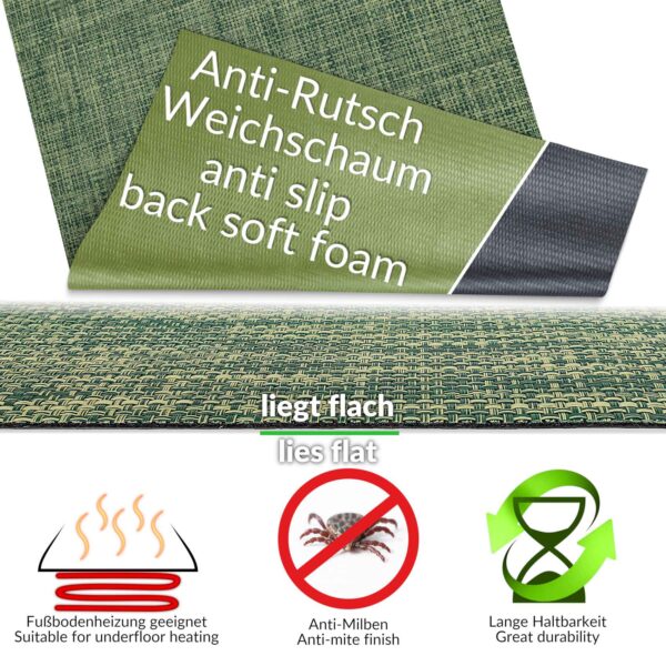 In- Outdoor Teppich Läufer Rattan TATAMI Merhfarbig 50/ 67/ 100 cm Breit