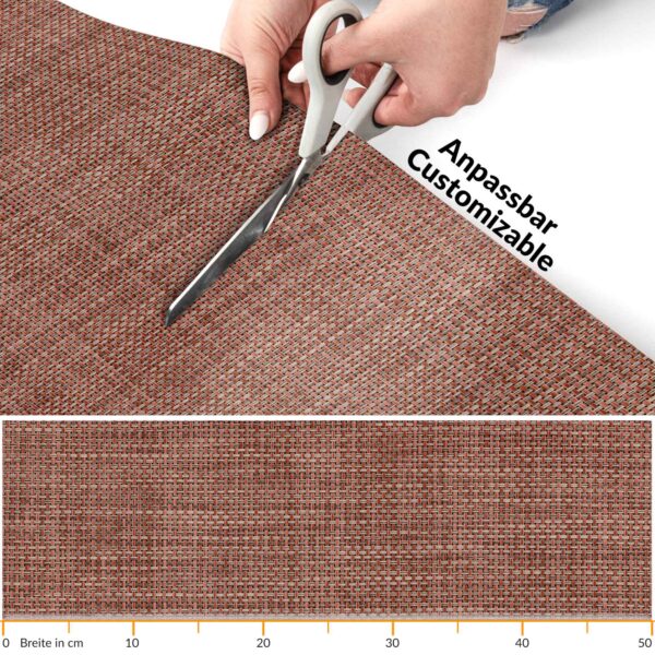 In- Outdoor Teppich Läufer Rattan TATAMI Merhfarbig 50/ 67/ 100 cm Breit