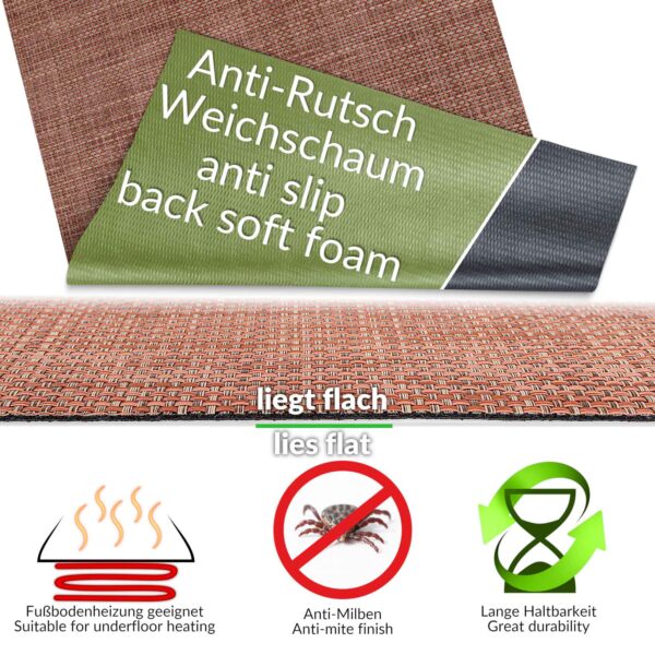 In- Outdoor Teppich Läufer Rattan TATAMI Merhfarbig 50/ 67/ 100 cm Breit