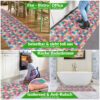 Küchenläufer TeppichLäufer abwaschbar mit Motiv Mosaik Bunt