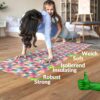 Küchenläufer TeppichLäufer abwaschbar mit Motiv Mosaik Bunt