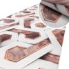 Küchenläufer TeppichLäufer abwaschbar mit Motiv Parket 3D Illusion