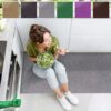 Küchenläufer Küchenteppich Läufer Küche Uni einfarbig rutschfest Breite 67cm
