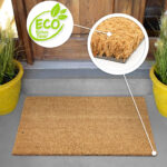 Kokosmatte Schmutzfangmatte Türvorleger Türmatte Fußabstreifer Eco-Natur Beige