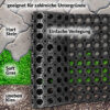 Ringgummimatte Gummiringmatte Schmutzfangmatte Gummi Schwarz 50x100cm