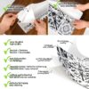 Klebefolie Möbelfolie Küche Folie selbstklebend DIY glänzend PVC-frei 0,45x3m – Fliesenoptik grau