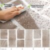 Klebefolie Möbelfolie Küche Folie selbstklebend DIY glänzend PVC-frei 0,45x3m – Ziegeloptik braun