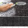 Klebefolie Möbelfolie Küche Folie selbstklebend DIY glänzend PVC-frei 0,45x3m – Leinen Anthrazit