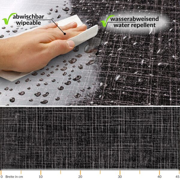Klebefolie Möbelfolie Küche Folie selbstklebend DIY glänzend PVC-frei 0,45x3m – Leinen Anthrazit