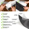 Klebefolie Möbelfolie Küche Folie selbstklebend DIY glänzend PVC-frei 0,45x3m – Leinen Anthrazit