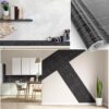 Klebefolie Möbelfolie Küche Folie selbstklebend DIY glänzend PVC-frei 0,45x3m – Leinen Anthrazit