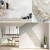 Klebefolie Möbelfolie Küche Folie selbstklebend DIY glänzend PVC-frei 0,45x3m – Betonoptik Grau