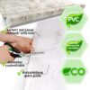 Klebefolie Möbelfolie Küche Folie selbstklebend DIY glänzend PVC-frei 0,45x3m – Betonoptik Grau