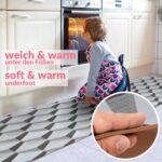 Küchenläufer Küchenteppich Motivdruck Illusion 3D Flur Teppich Läufer Küche rutschfest abwaschbar
