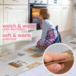 Küchenläufer Motivdruck Herzen Holz Küchenteppich Teppichläufer Flur Läufer rutschfest