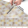 Küchenläufer Küchenteppich Motivdruck Mosaik Bunt Teppichläufer Läufer Flur Küche