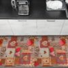 Küchenläufer Küchenteppich Patchwork Love Herz Teppichläufer Läufer Küche rutschfest abwaschbar