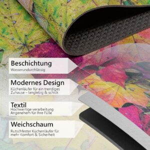 Küchenläufer Küchenteppich Läufer abwaschbar Motiv Herbst Breite 65cm