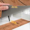 Küchenläufer Küchenteppich Läufer abwaschbar Holz Braun Breite 65cm