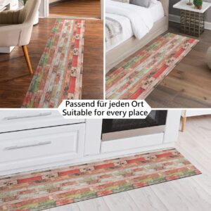 Küchenläufer Küchenteppich Läufer abwaschbar Motiv Holz Breite 65cm