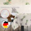 Tischdecke aus Stoff Textil Tischwäsche abwaschbar Tischtuch Baumwolle Polyester Lavender Beige In-/Outdoor Tischdecke – 90x130cm, Schnittkante