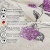 Tischdecke aus Stoff Textil Tischwäsche abwaschbar Tischtuch Baumwolle Polyester Hydrangea Purple In-/Outdoor Tischdecke