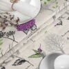 Tischdecke aus Stoff Textil Tischwäsche abwaschbar Tischtuch Baumwolle Polyester Hydrangea Purple In-/Outdoor Tischdecke
