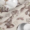 Tischdecke aus Stoff Textil Tischwäsche abwaschbar Tischtuch Baumwolle Polyester Tea Time In-/Outdoor Tischdecke