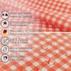 Tischdecke aus Stoff Textil Tischwäsche abwaschbar Tischtuch Baumwolle Polyester Vichy Red In-/Outdoor Tischdecke