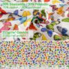 Tischdecke aus Stoff Textil Tischwäsche abwaschbar Tischtuch Baumwolle Polyester Colorful Butterflies In-/Outdoor Tischdecke