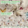 Tischdecke aus Stoff Textil Tischwäsche abwaschbar Tischtuch Baumwolle Polyester Butterflies In-/Outdoor Tischdecke