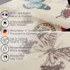 Tischdecke aus Stoff Textil Tischwäsche abwaschbar Tischtuch Baumwolle Polyester Butterflies In-/Outdoor Tischdecke