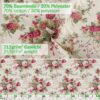 Tischdecke aus Stoff Textil Tischwäsche abwaschbar Tischtuch Baumwolle Polyester Roses In-/Outdoor Tischdecke