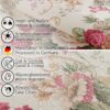 Tischdecke aus Stoff Textil Tischwäsche abwaschbar Tischtuch Baumwolle Polyester Roses In-/Outdoor Tischdecke