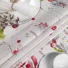 Tischdecke aus Stoff Textil Tischwäsche abwaschbar Tischtuch Baumwolle Polyester Berries In-/Outdoor Tischdecke